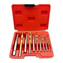 SQLMLZ 10Pcs Screw Extractor and Left Hand Drill Bits Set， Ez Out Remove... - $12.99