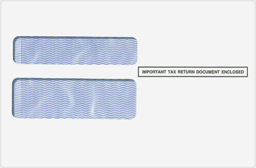 Primary image for 1000 Self Seal Double Window Envelopes. for 2up W-2's | Item #EW2DWS