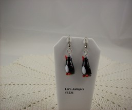 Glass Penguins Pierced Earrings (#E231) - £16.02 GBP
