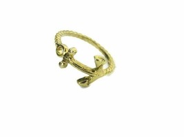 14k Solid Yellow Gold Anchor #5 Ring!! - £128.68 GBP