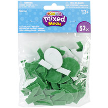 Mixed Media Alphabet Stickers Velvet Green - $474.11 MXN