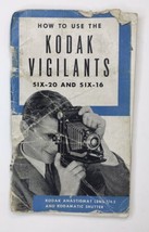 Kodak Vigilant Six-20 &amp; Six-16 Anastigmat F4.5 Instruction Manual Original - £7.16 GBP