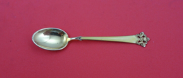 Anitra by Th. Olsens Silver Demitasse Spoon yellow enamel Vermeil 3 3/4&quot; - $54.45