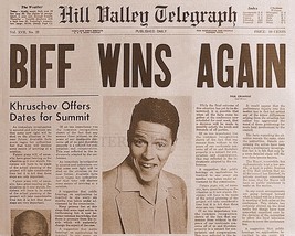 Back To The Future Biff Tannen Newspaper Photo Print Biff Wins Again 8X10 - £4.44 GBP+