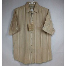 NWT U.S.Expedition Men&#39;s Button Down Shirt Olive &amp; Tan Plaid Size Small - £15.28 GBP