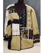 Indigo Moon Patchwork Womens Wearable Art To Tribal Embroidered Jacket B... - £22.63 GBP