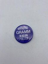 46M Official Gramm Wagon Puller 1990s Political Pin Back Pin Button - £4.74 GBP