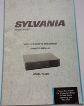 Sylvania Audio Video Cassette Recorder Owner’s Manual Model VC4360 - $5.99