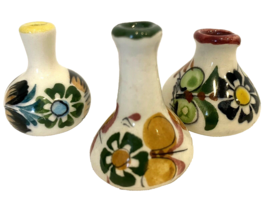 Set of 3 Miniature Mexican Pottery Vases - £17.45 GBP