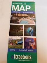 New England Map 2015-2016 attractions entertainment - $9.99