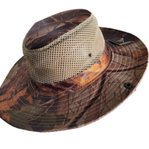 Camo Boonie Mesh Hat Hunting Fishing Hiking Camping Tree Leaf Camouflage... - $9.89