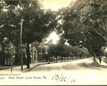 Principale Street Vista 1906 Serratura Haven Pa Pennsylvania Cartolina Unp - $9.16