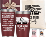 Mothers Day Gifts for Mom - Best Mom Ever Trump 20 Oz Tumbler &amp; Tote Bag... - $35.82