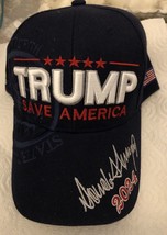 Trump Golf Hat 2024 Save America Blue W President Signature Gop Republican Usa - £13.85 GBP