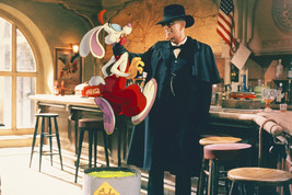 Christopher Lloyd in Who Framed Roger Rabbit with Roger 24x18 Poster - £19.11 GBP
