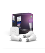 Philips HUE White &amp; Color Ambiance Starter Kit A60 Smart Light Bulb + Br... - $124.99