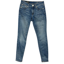 J Crew Jeans Blue Denim Toothpick Stretch Size 25 Stretch C0097 Low Rise - £36.68 GBP