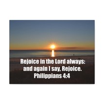  Rejoice In The Lord Philippians 4:4 Sunset Bible Verse Canvas C - £56.33 GBP+