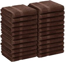 12 Utopia Towels Salon Towel  Dark Brown Gym Towel Hand Cotton Pack 16x2... - $35.91