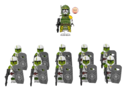 Star Waars Commander Doom&#39;s unit Minifigures Set CloneTroopers Accessori... - £46.82 GBP