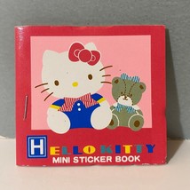 Vintage Sanrio 1988 Hello Kitty &amp; Bear Mini Sticker Book - £27.64 GBP