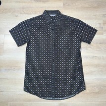 Vintage Re-Mastered By Cotton On Sunset Short Sleeve Shirt Black Floral ... - £15.58 GBP
