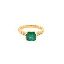 Diamond Emerald Ring 14k Gold 2.01 TCW Women Certified $3,950 914185 - £1,384.11 GBP