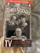The Three Stooges Two Tape VHS Video Movie Television Classics 4 Episode... - £7.78 GBP