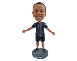 Custom Bobblehead Sports dude ready to receive a hug - Leisure &amp; Casual Casual M - £71.36 GBP