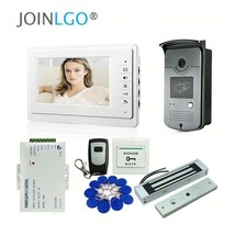 7&quot; Video Doorbell Intercom System 1 Monitor RFID Camera Magnetic Lock Waterproof - £89.10 GBP+