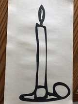 Black power rifle target - Candle - paper target - 25 targets per package - $12.89