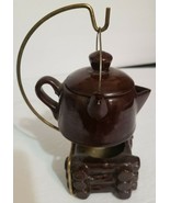 Menschik Goldman Mini Coffee Pot Campfire Teapot Candle Holder Brown RAR... - $18.43