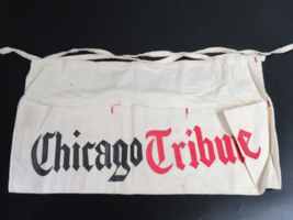 Vintage Chicago Tribune Apron Waist Newsboy Newsstand News Vendor - $19.75