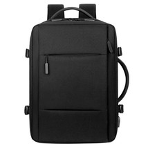 Large Capacity Expandable Men Backpack USB Charging Male Laptop Bagpack Waterpro - £59.04 GBP