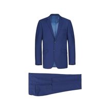 Men RENOIR suit Solid 2 Button Business Formal All Purpose Slim Fit 201-20 Blue image 2