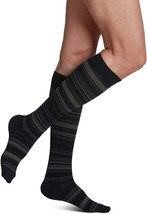 SIGVARIS Microfiber Shades Calf High Socks 15-20 Navy Size A - $44.62