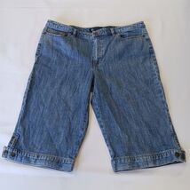 Relativity RN#70246 Women's Blue Mid-Rise Denim Stretch Shorts  Size 14 ... - $19.79