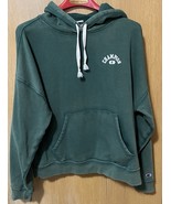Men&#39;s Champion Soft Green Vintage Wash Varsity Graphic Hoodie Size L Nic... - €16,25 EUR