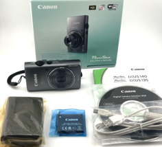 Canon PowerShot ELPH 130 IS 16MP Digital Camera Gray IXUS 140 WiFi Teste... - $284.86