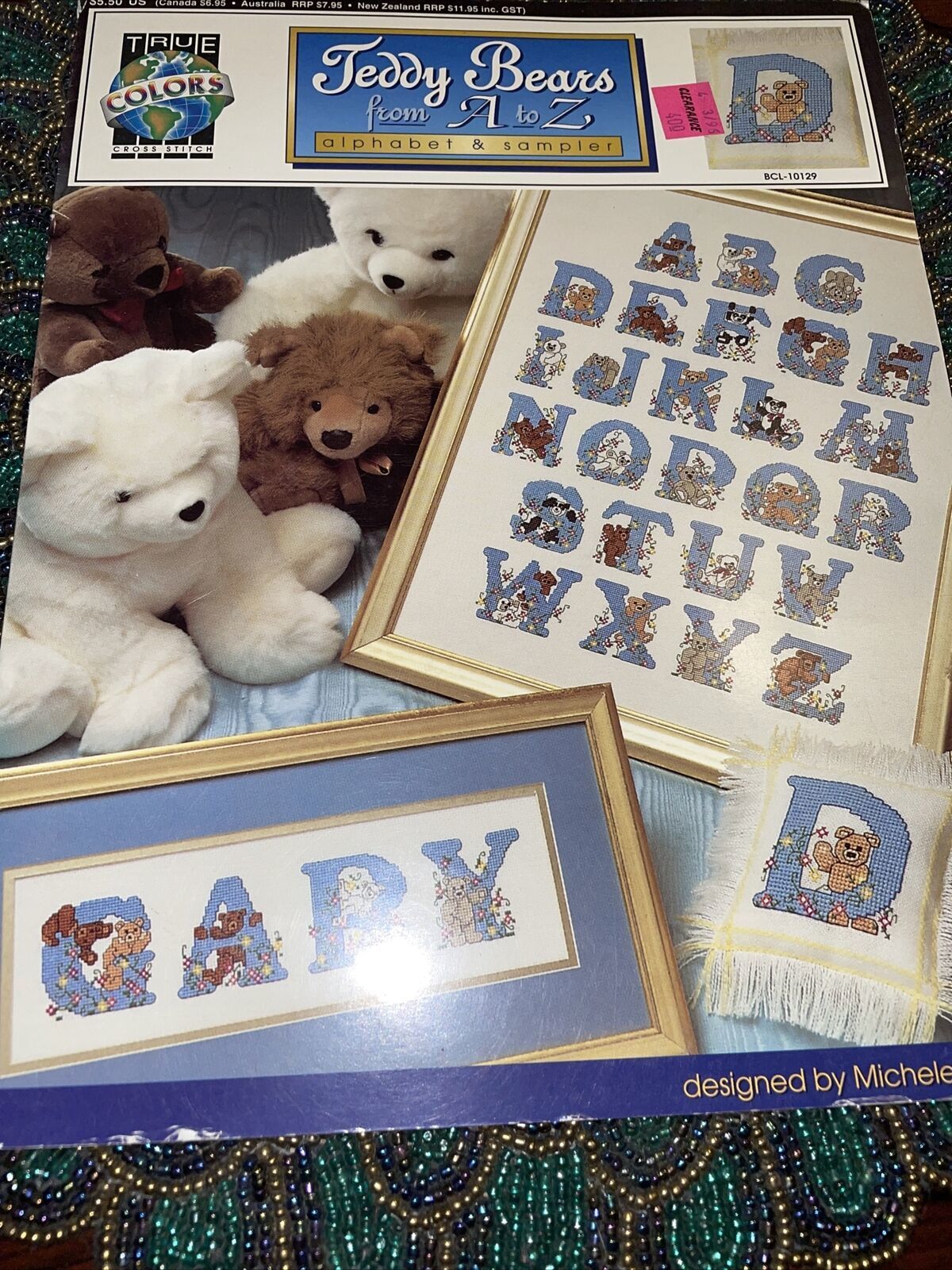 Teddy Bears From A To Z Cross Stitch Pattern - Michele Johnson - True Colors - $4.99