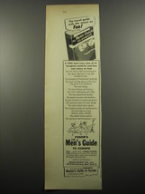 1955 Fodor&#39;s The Men&#39;s Guide to Europe Ad - The travel guide with the accent  - £14.44 GBP