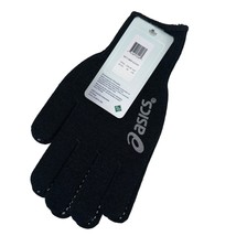 Asics Black Gray MCT Liner Gloves ZC375-90 Mens L/XL NWT - $12.99