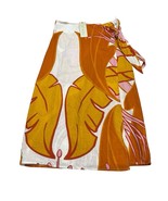 Rachel Zoe Wrap Skirt Womens S Floral Tropical Linen Blend Vacation Beac... - $48.36 CAD
