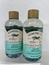 (2) Humphreys Nourish Alcohol Free Witch Hazel Aloe Toner 8oz 2nd Set FR... - $167.01 MXN