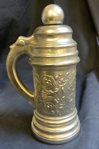 Avon vintage collectible silver beer stein bottle Tribute after shave (e... - $5.36