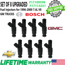 Upgraded Oem Bosch x8 4 Hole 22lb Fuel Injectors For 96-00 Chevy Gms 7.4L V8 - £125.72 GBP