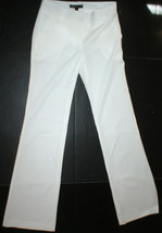 New Womens 4 Elizabeth and James Office Slacks Pants Tall White Trouser Designer - £195.94 GBP