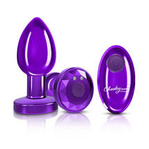 Cheeky Charms - Rechargeable Vibrating Metal Butt  Plug With Remote Control - Pu - £74.73 GBP+