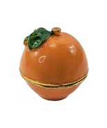 ART FORM Porcelain Enamel Orange Fruit Trinket Box - $19.78