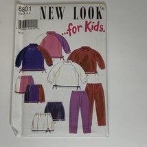 New Look for Kids 6801 Sewing Pattern Shirts Pants Skirts Uncut Size A 2-7 - £4.75 GBP